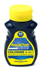 50 strips for free chlorine / pH / total alkalinity / cyanuric acid photo