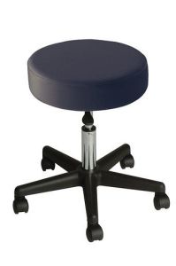 Rolling stool - black photo