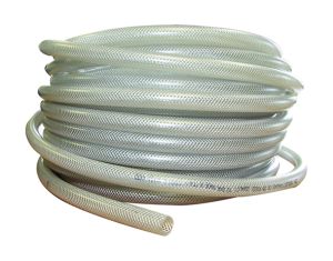 0.75” Flexible PVC - 30m clear coil braided photo