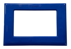 Parallel throat liner skimmer adapter plate - dark blue photo