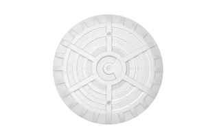 6” Main drain with anti vortex grille - white photo