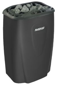 6kW heater (black) with digital controls - add stones 20kg photo