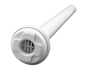 1.5” eyeball inlet c/w plumbed pipe (approx 550mm) - white photo