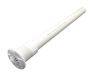 1.5” Fixed grate inlet c/w plumbed pipe (approx 550mm) - white photo